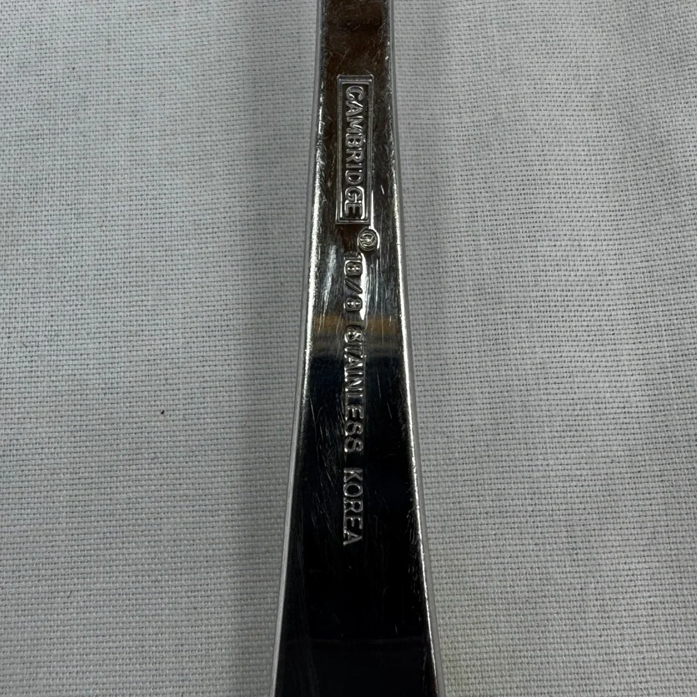 Cambridge 18/8 Stainless Steel Gravy Ladle Serving Spoon Polished Korea 7 Inch